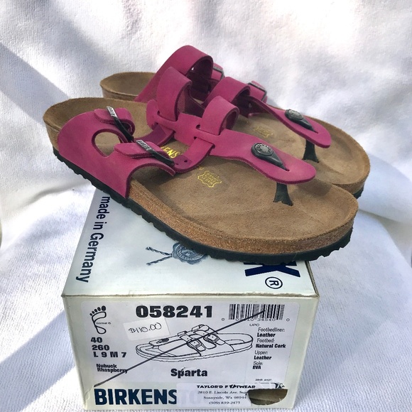 Birkestock Shoes - Birkenstock Sparta Raspberry 40 Regular